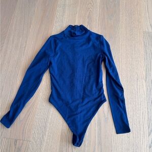 Naked wardrobe navy turtleneck bodysuit
